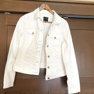 Size medium “the limited” white jean jacket